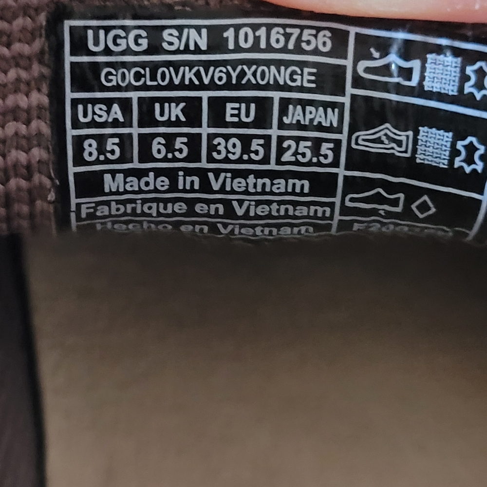UGG Gray Knit Slip-On Shoes Size 8.5 - Picture 8 of 8